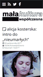 Mobile Screenshot of malakulturawspolczesna.org